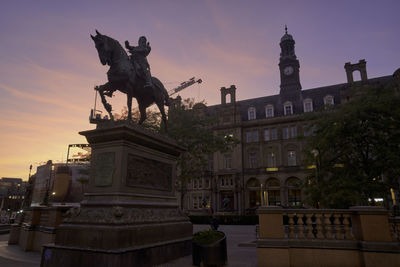 Statue of historic building