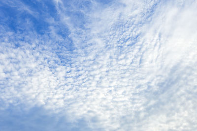 Low angle view of clouds in sky