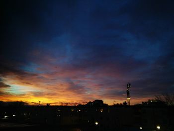 Scenic view of sky at night