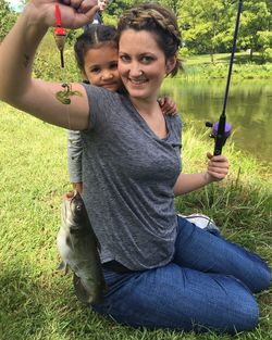 Woman relaxing in park