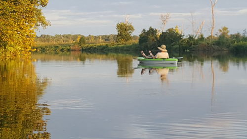 Relaxing on the river