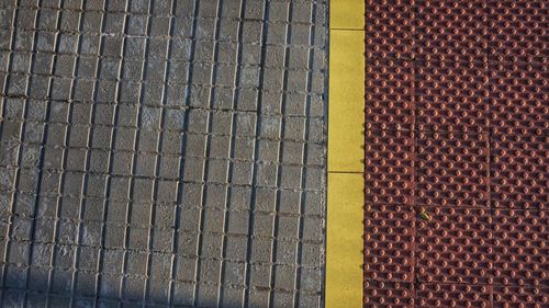 Full frame shot of street tiles