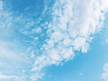 Low angle view of clouds in sky