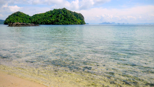 Scenic view of sea against sky