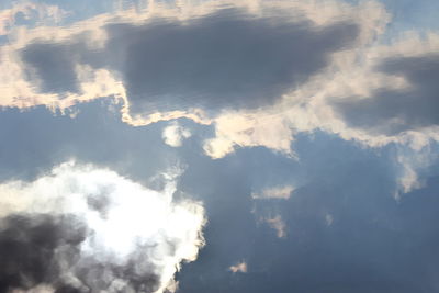 Low angle view of clouds in sky