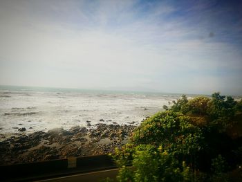 Scenic view of sea against sky