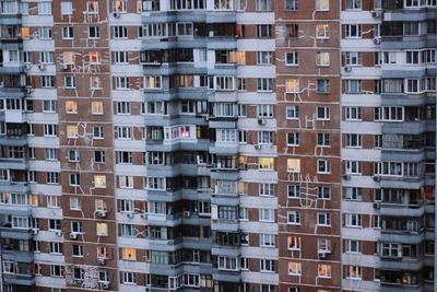 Full frame shot of apartment building