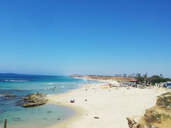 Panoramic view of beach