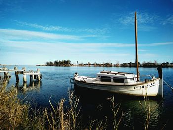 Boats in sea