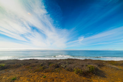 Scenic view of sea against sky