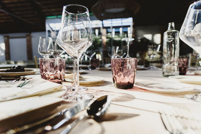 Food on table in restaurant