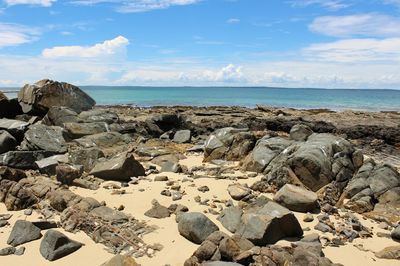 Scenic view of sea against sky