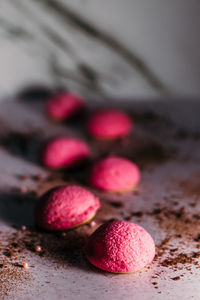 Close-up of strawberry on table