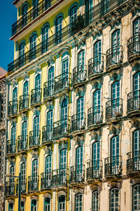 Low angle view of building in city