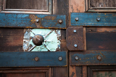 Full frame shot of rusty door