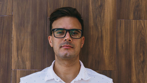 Portrait of young man wearing sunglasses