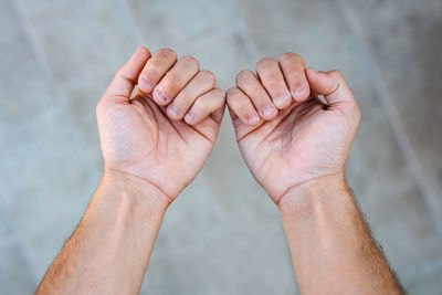Low section of person legs against blurred background