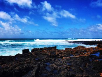 Scenic view of sea against sky