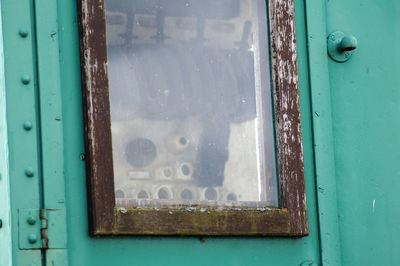 Close-up of closed door