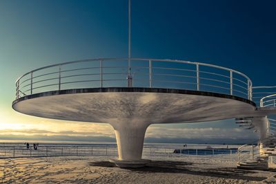 Observation structure against blue sky