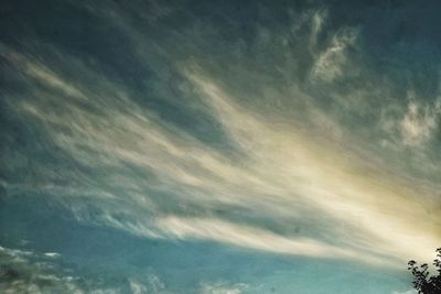 Low angle view of clouds in sky