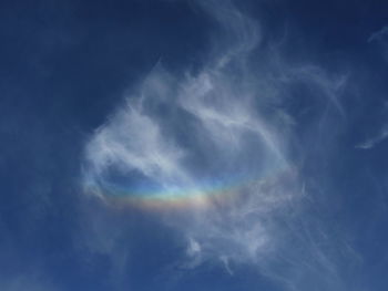 Low angle view of cloudy sky