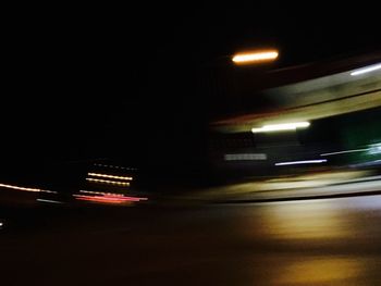 Cars on road at night