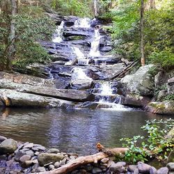 River flowing through rocks