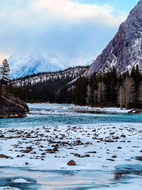 Bow falls veiwpoint, banff alberta, canada