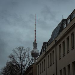 Low angle view of buildings against sky