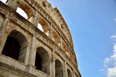 Low angle view of historical building against sky