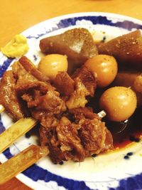 Close-up of food in plate