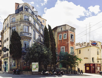 City street against sky