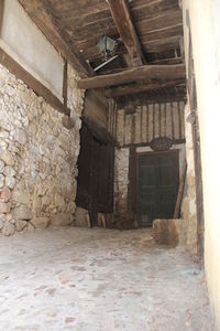 Interior of old abandoned building