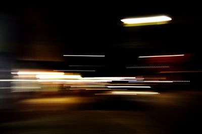 Blurred motion of tunnel