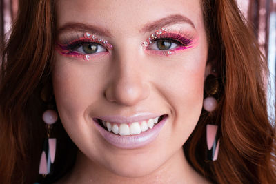 Close-up of young woman