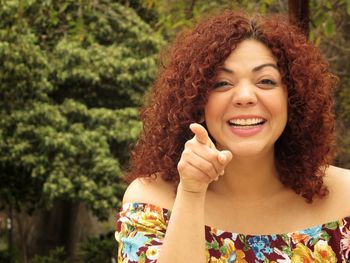 Portrait of a smiling young woman