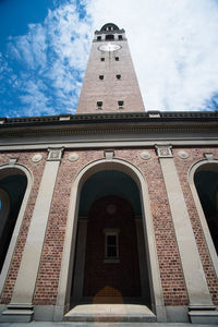 Low angle view of building against sky