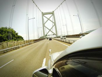 Road passing through tunnel