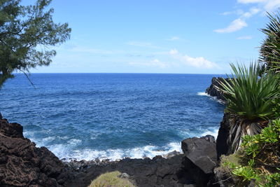 Scenic view of sea against sky