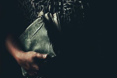 Close-up of cropped hand