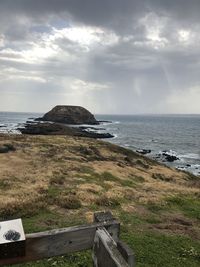 Scenic view of sea against sky