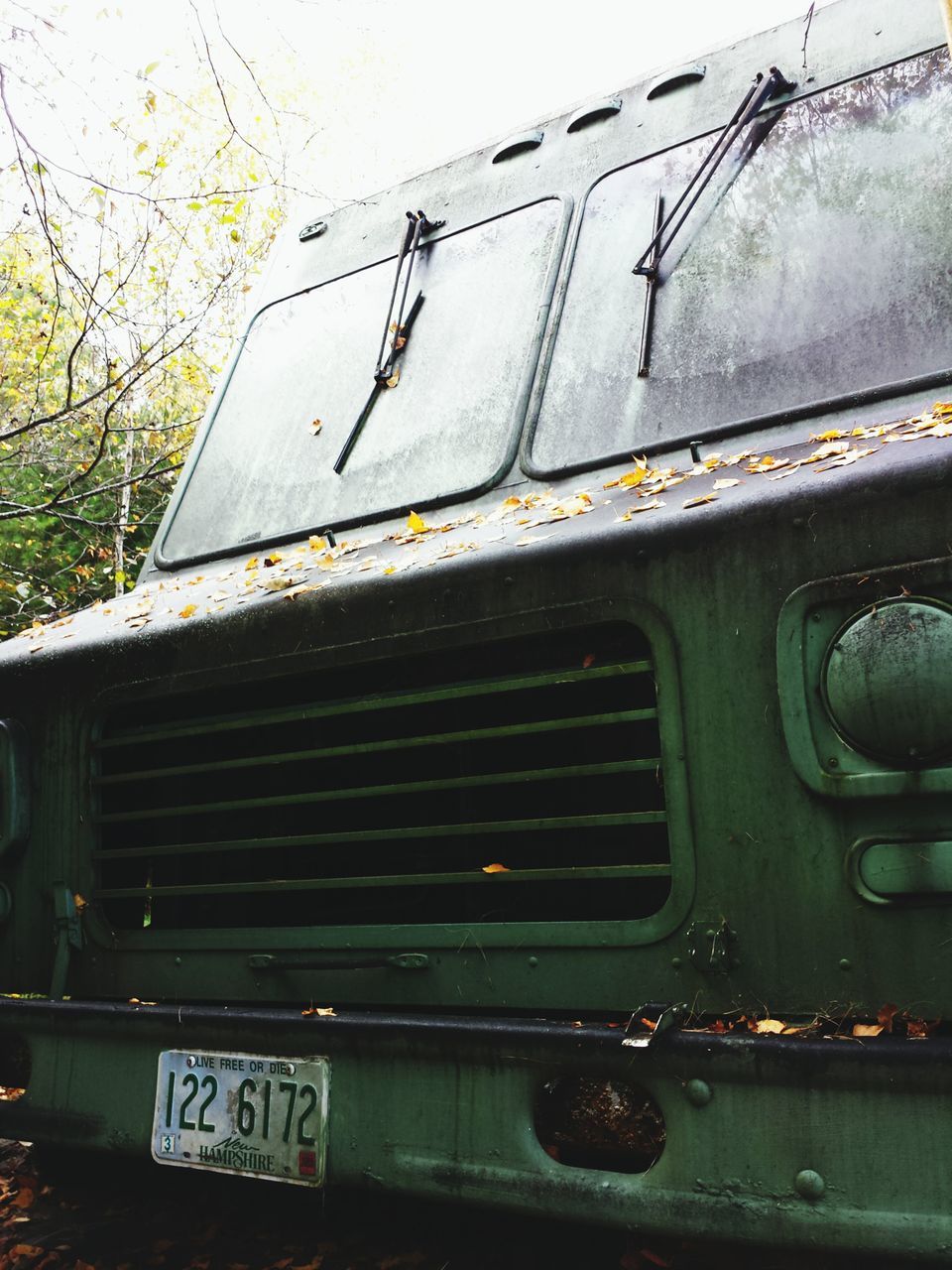 transportation, mode of transport, land vehicle, obsolete, abandoned, damaged, rusty, old, deterioration, run-down, metal, car, weathered, day, window, no people, close-up, outdoors, built structure, building exterior