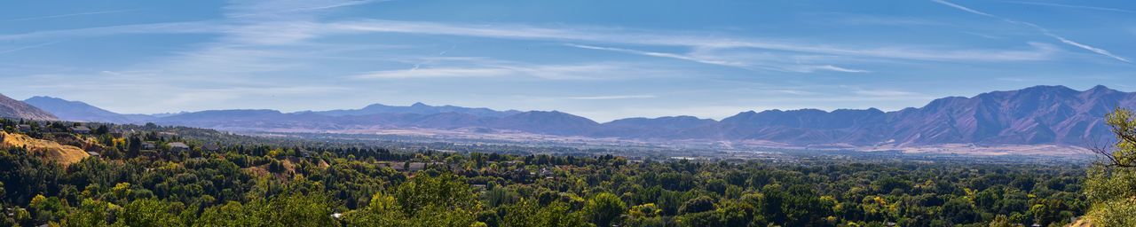 Logan valley landscape views including wellsville mountains, nibley, hyrum, wasatch range utah usa