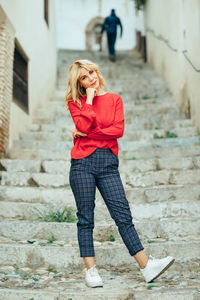 Portrait of a smiling young woman