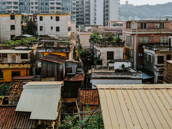 Exterior of residential buildings