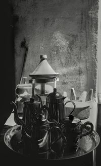 Chairs on table
