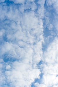 Low angle view of clouds in sky