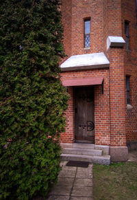 Entrance of building