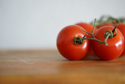 Close-up of tomatoes on table